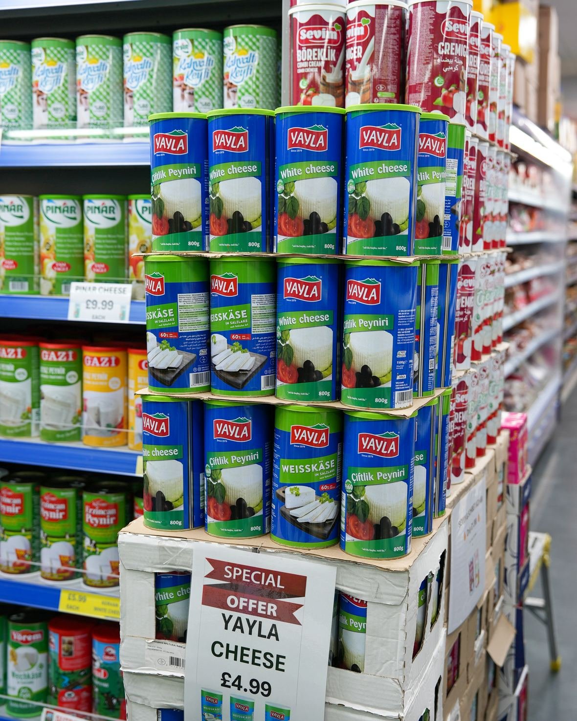 Turkish white cheese and dairy at Mega Food Centre